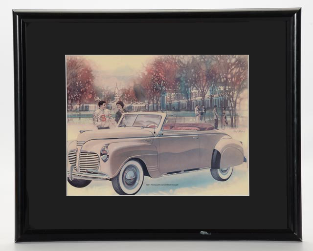 Three Offset Lithographs of Classic Cars After Paul Melia