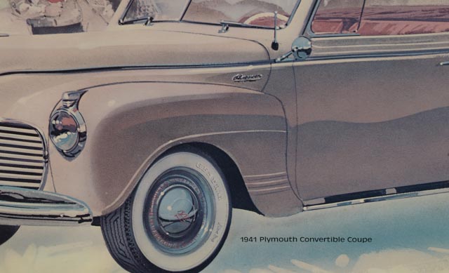 Three Offset Lithographs of Classic Cars After Paul Melia