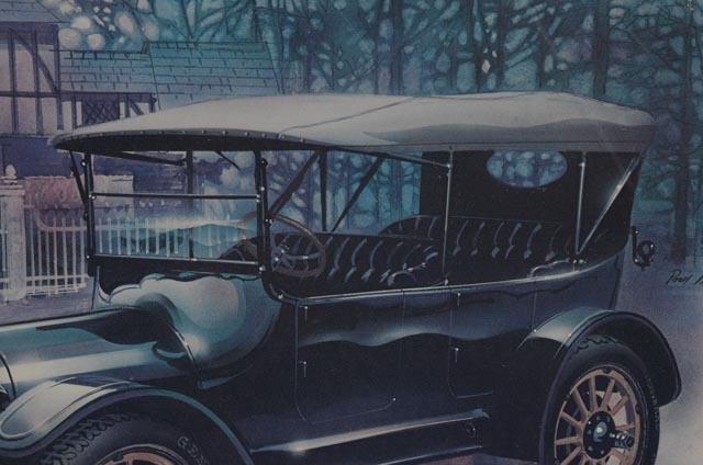 Three Offset Lithographs of Classic Cars After Paul Melia