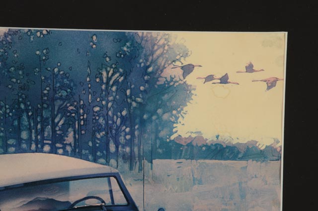 Three Offset Lithographs of Classic Cars After Paul Melia