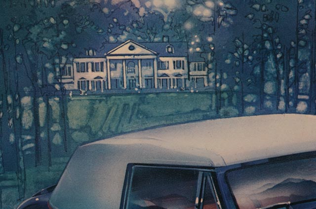 Three Offset Lithographs of Classic Cars After Paul Melia