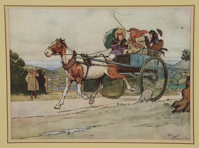 Pair of Offset Lithographs After Cecil Aldin's "Pictures From Pickwick"