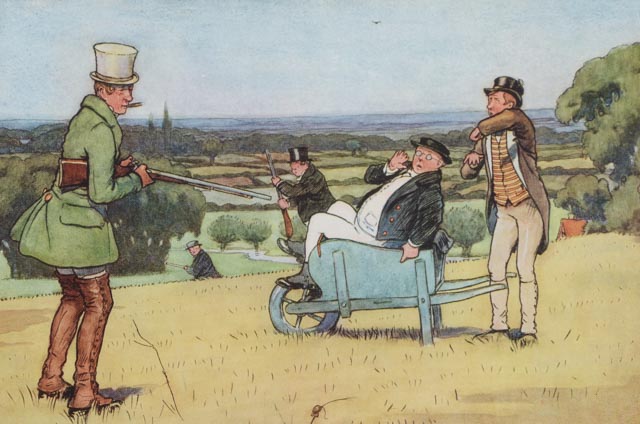 Pair of Offset Lithographs After Cecil Aldin's "Pictures From Pickwick"