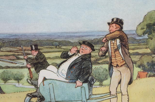Pair of Offset Lithographs After Cecil Aldin's "Pictures From Pickwick"