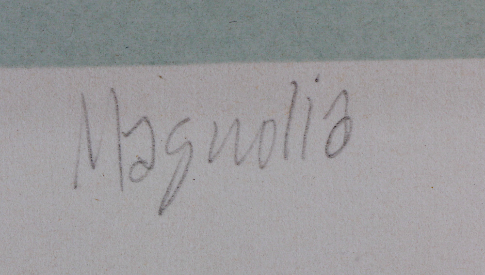 Denise Duchein Harris Signed Limited Edition Serigraph "Magnolia"