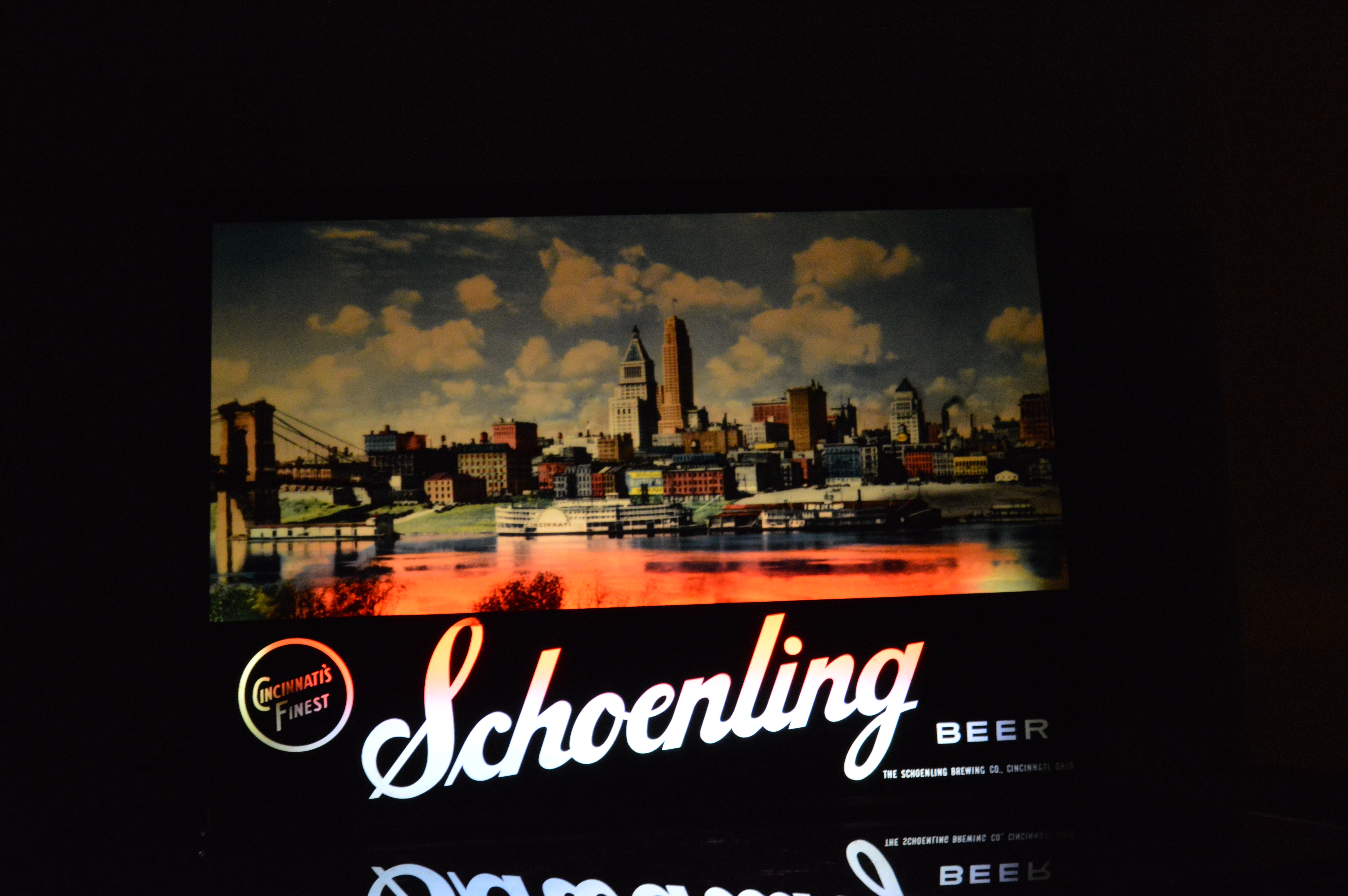 Schoenling Beer Backlit Sign