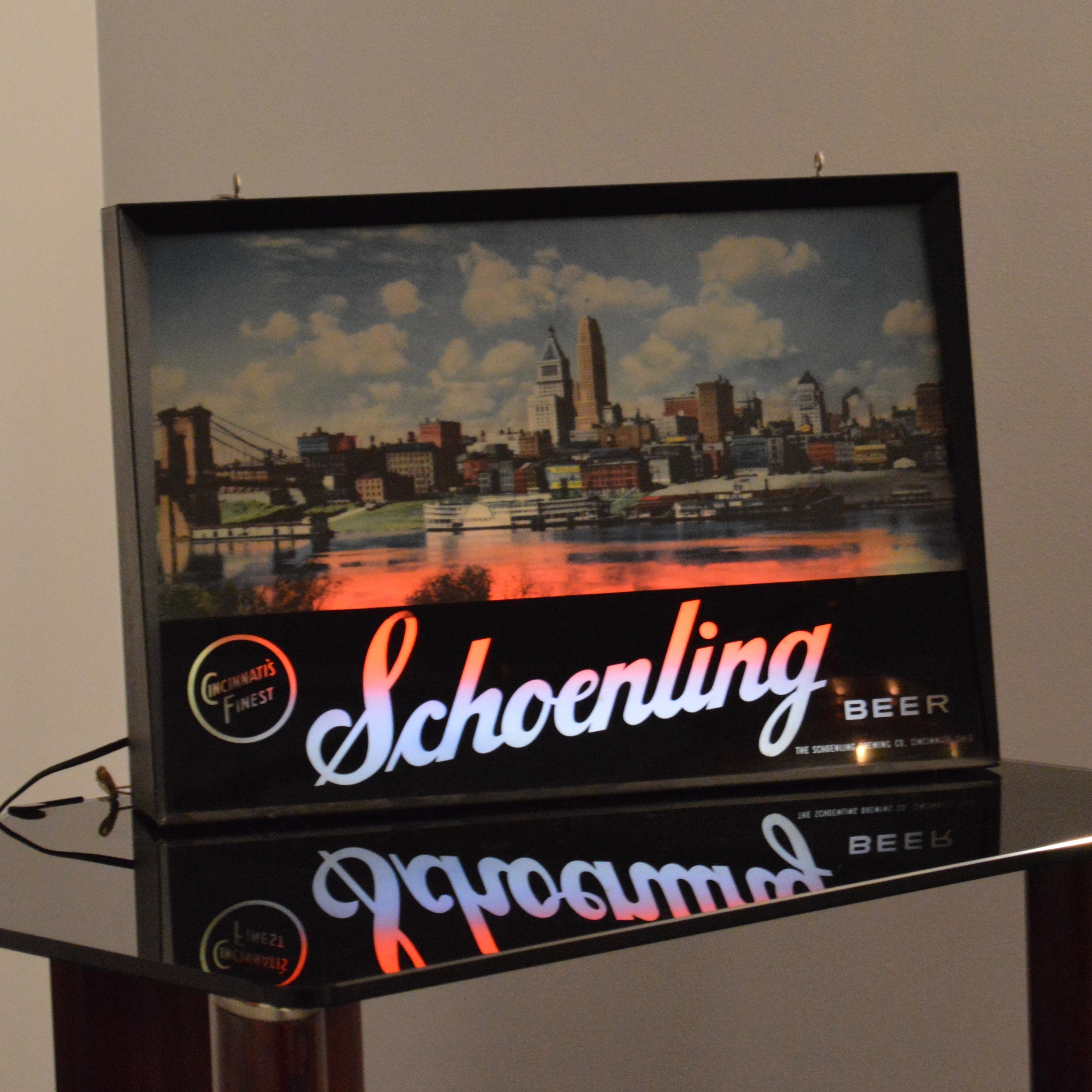 Schoenling Beer Backlit Sign