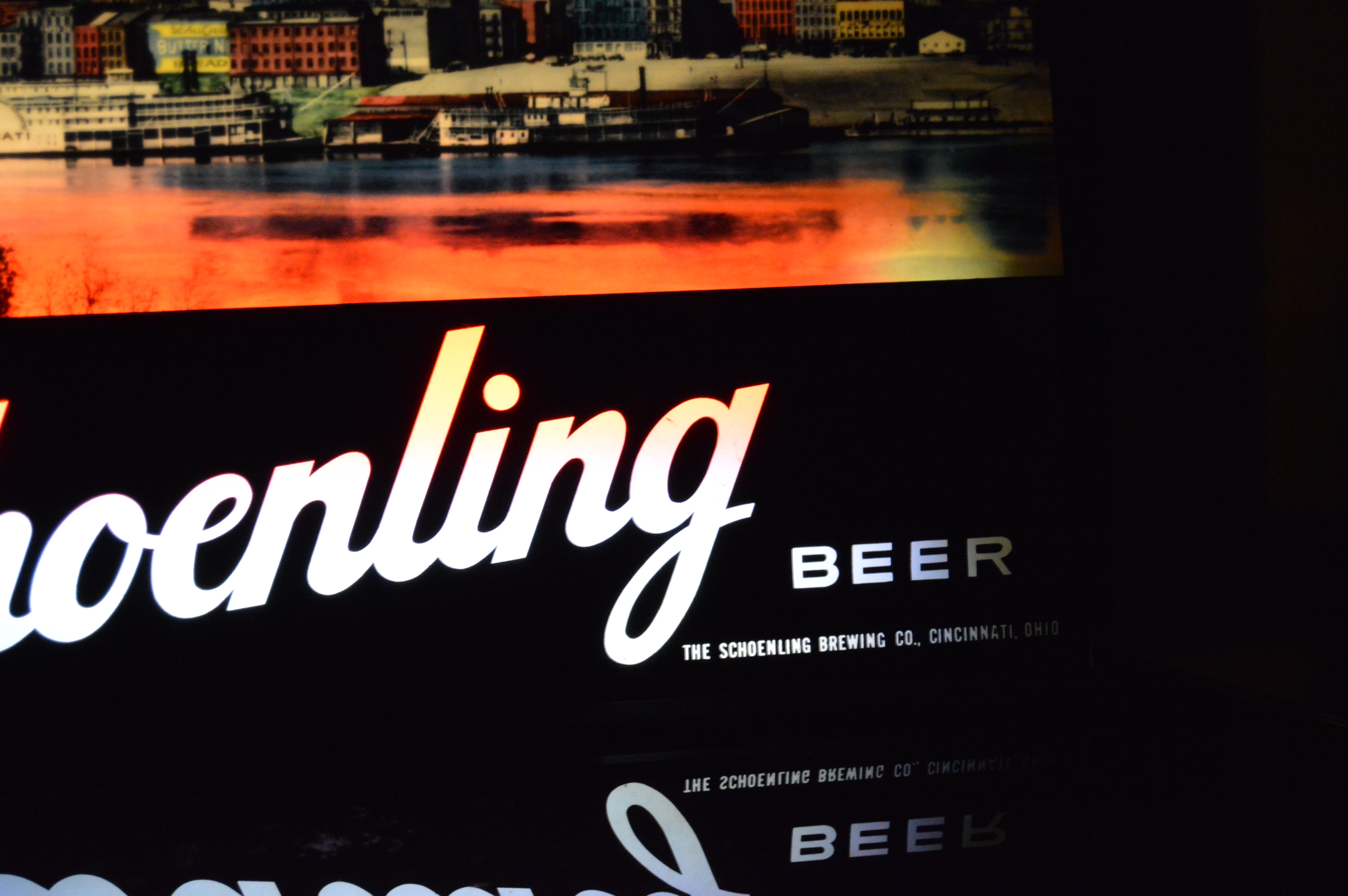 Schoenling Beer Backlit Sign