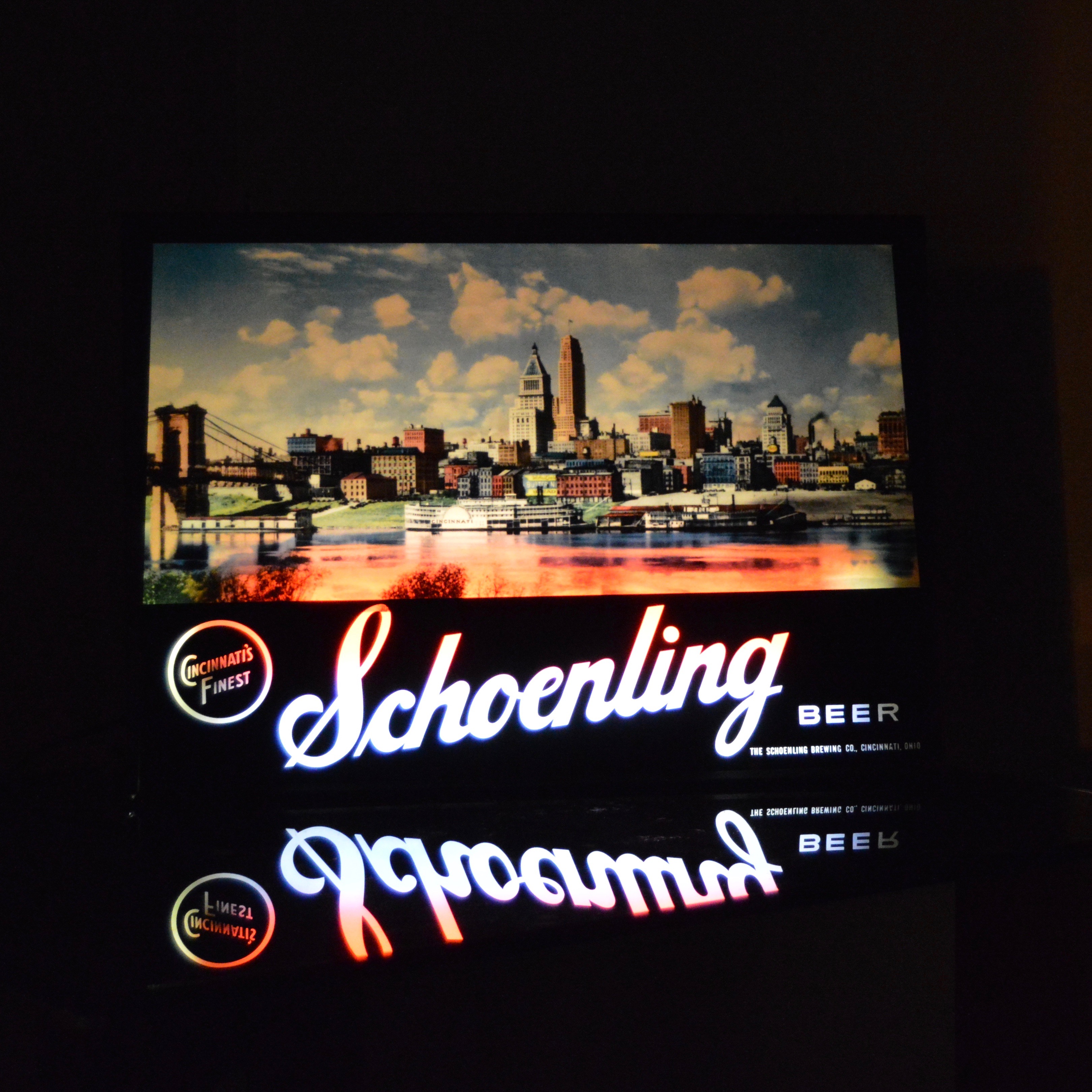 Schoenling Beer Backlit Sign