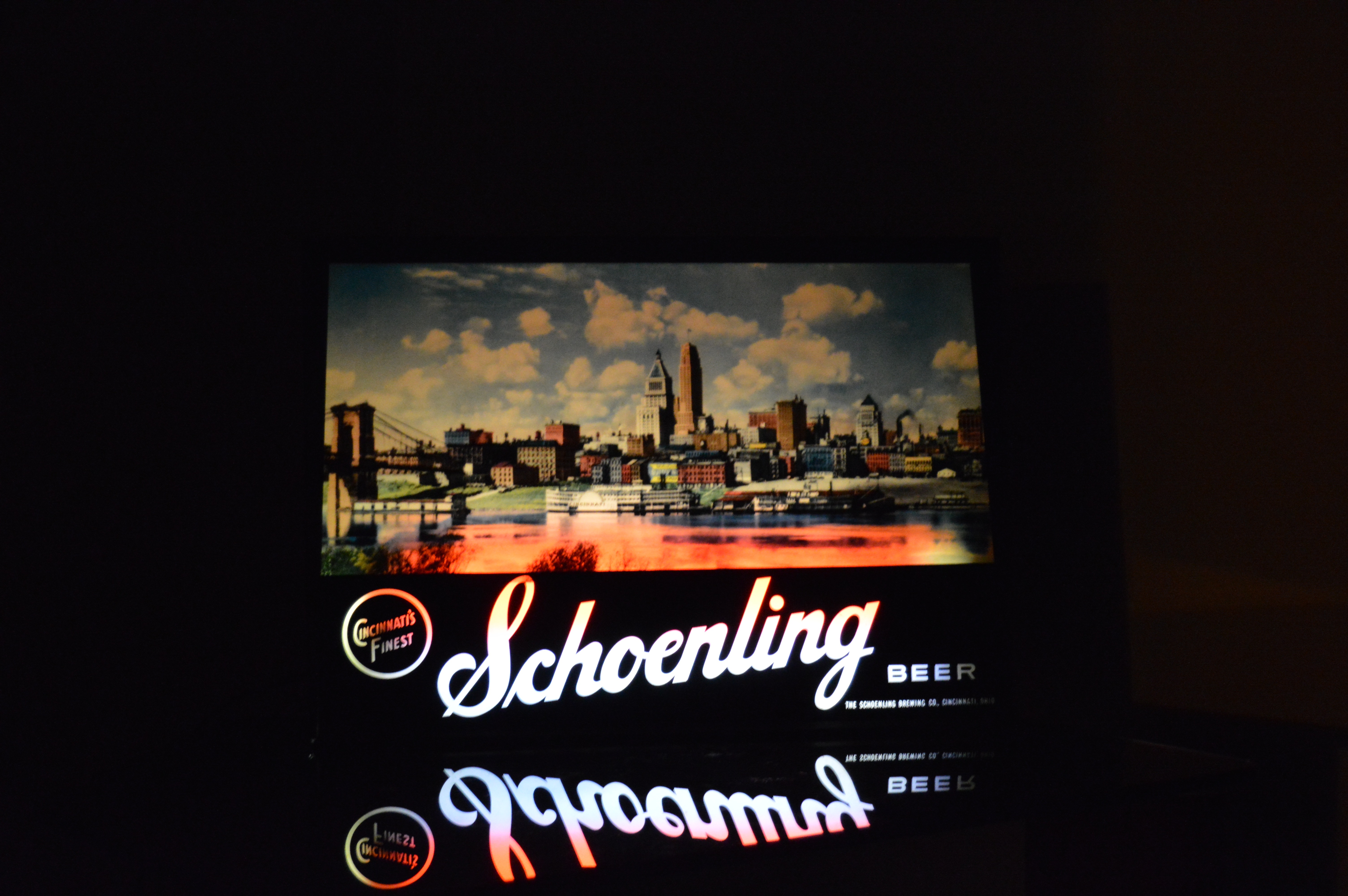 Schoenling Beer Backlit Sign