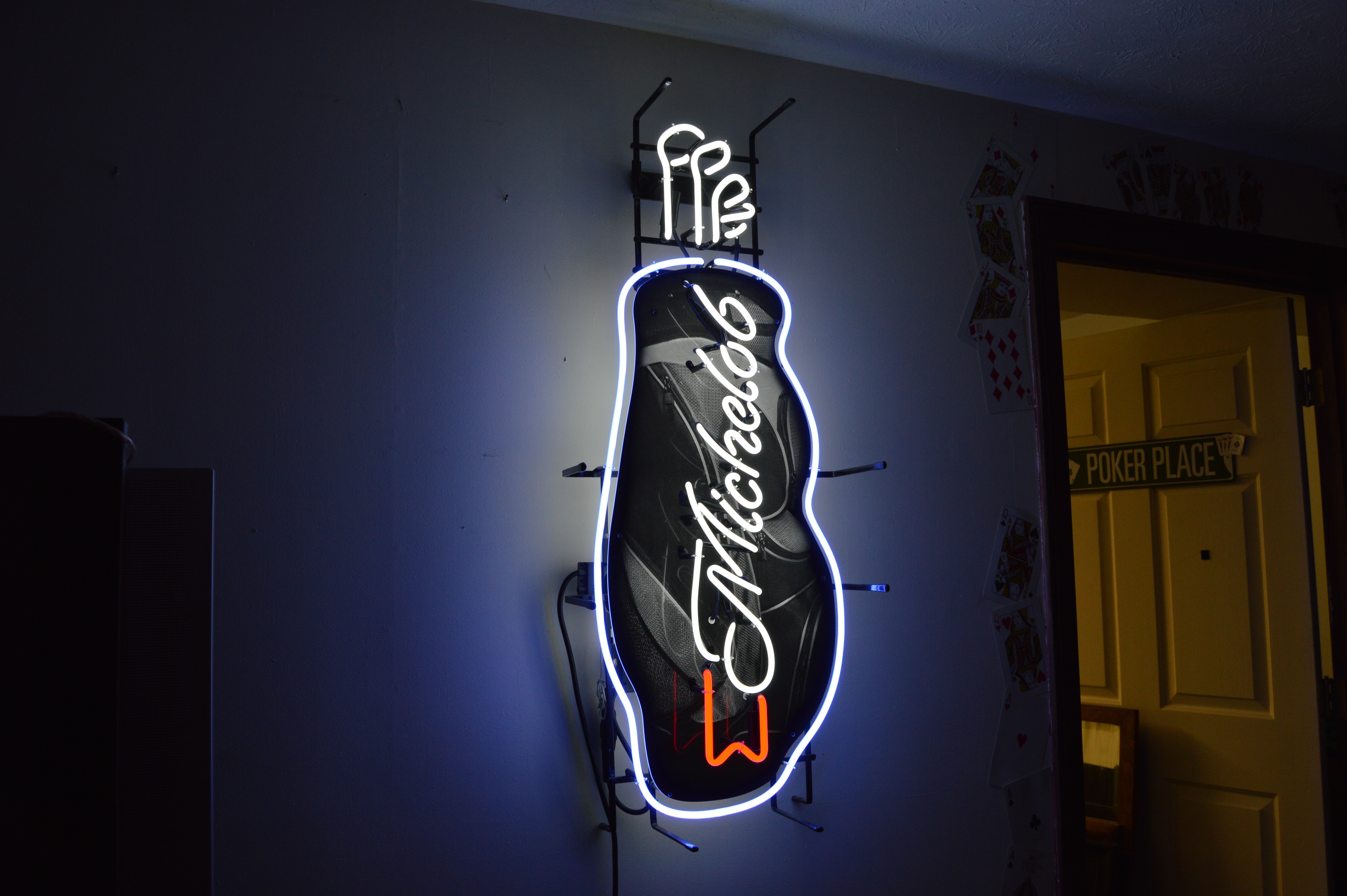 Large Michelob Golf Bag Neon Sign