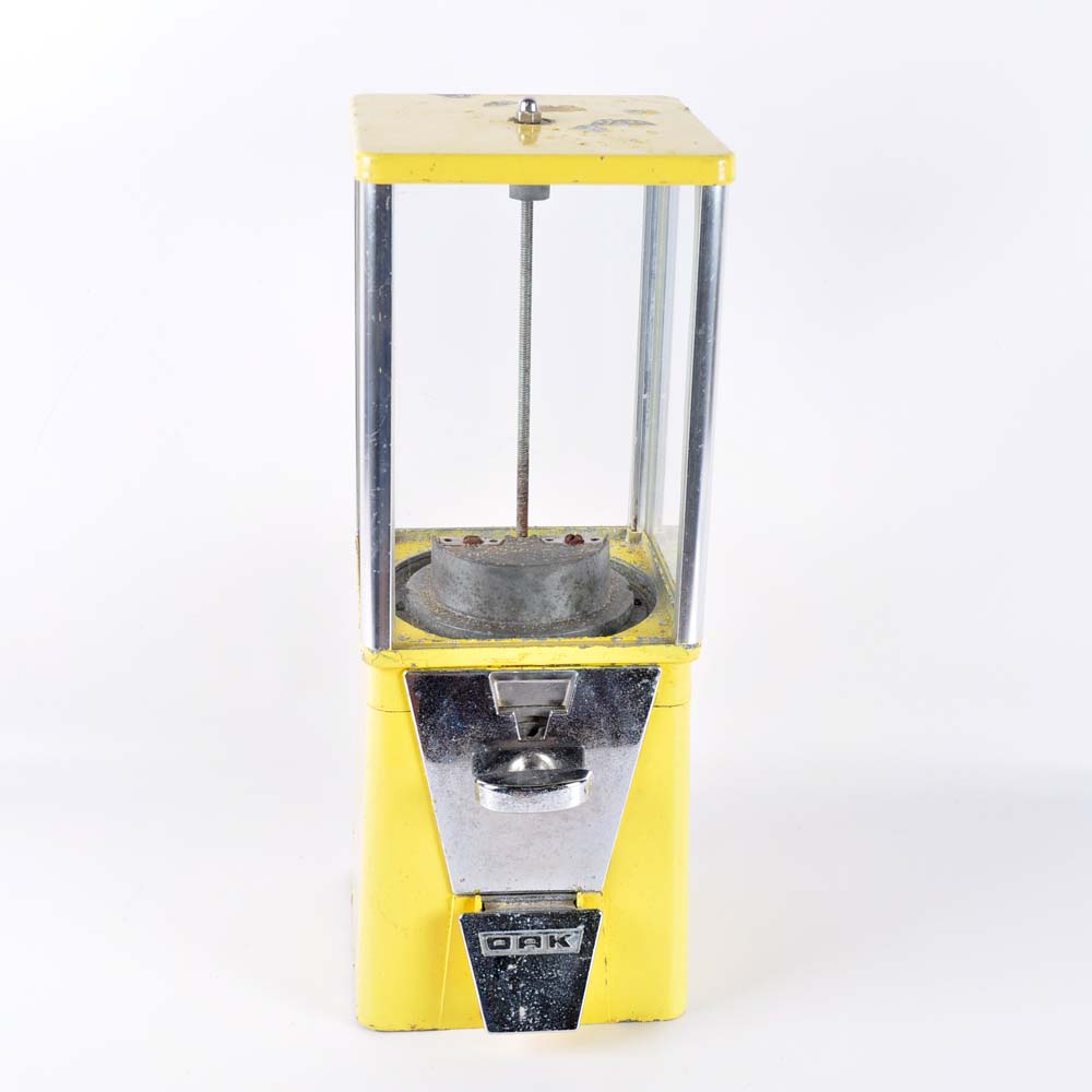 Vintage Oak Gumball Machine