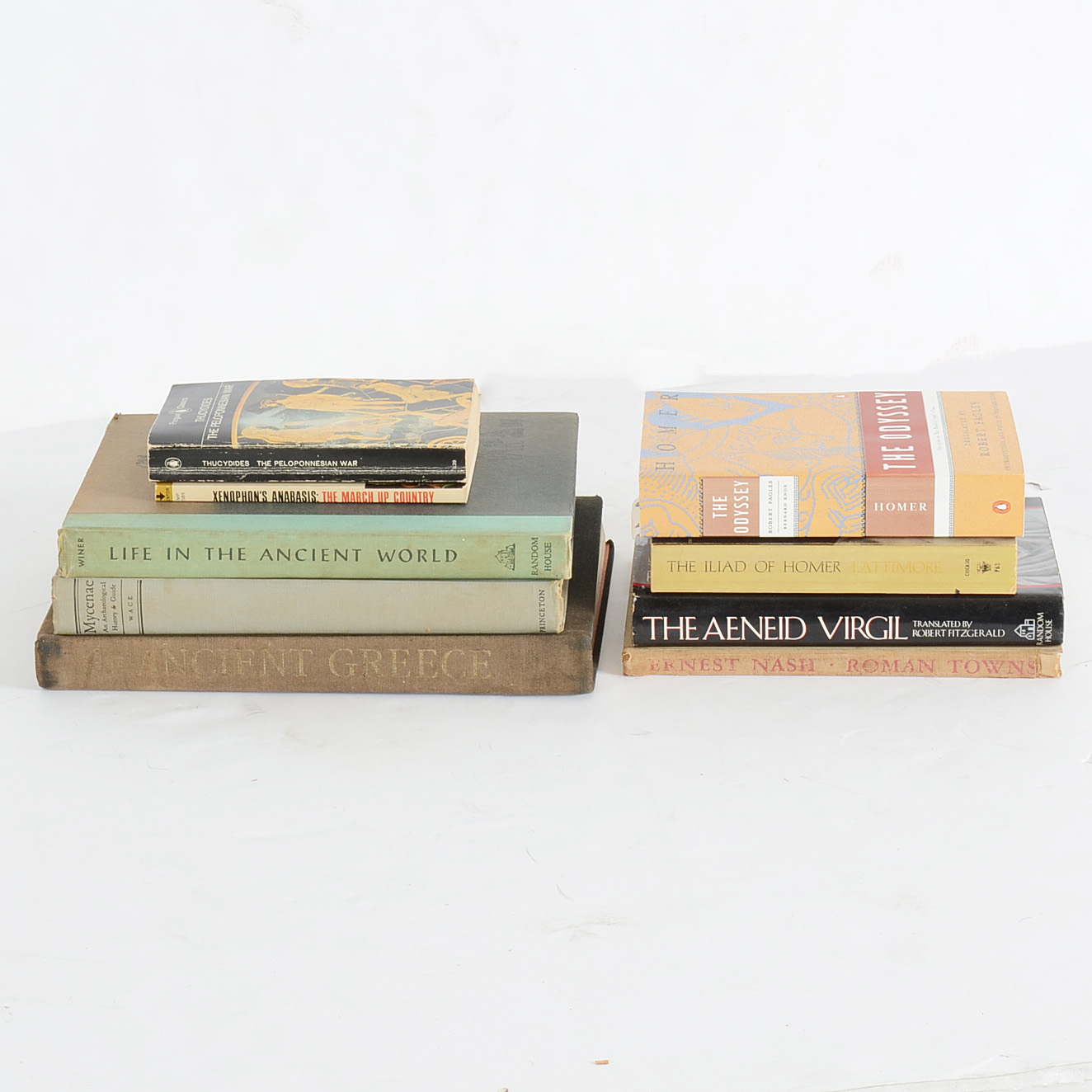 Group of Greek and Roman History Books