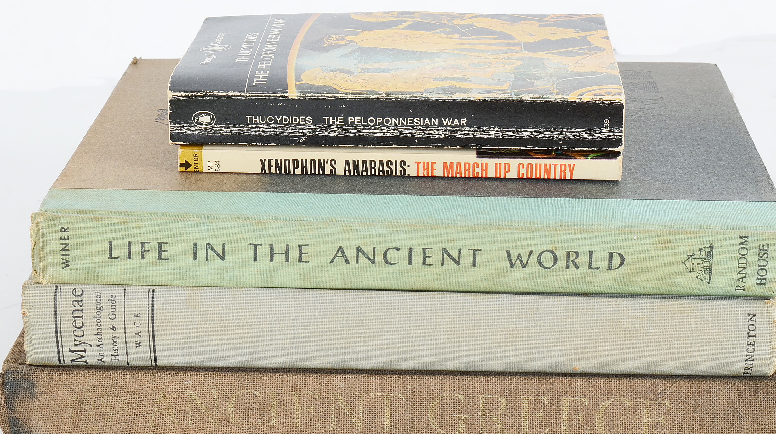 Group of Greek and Roman History Books