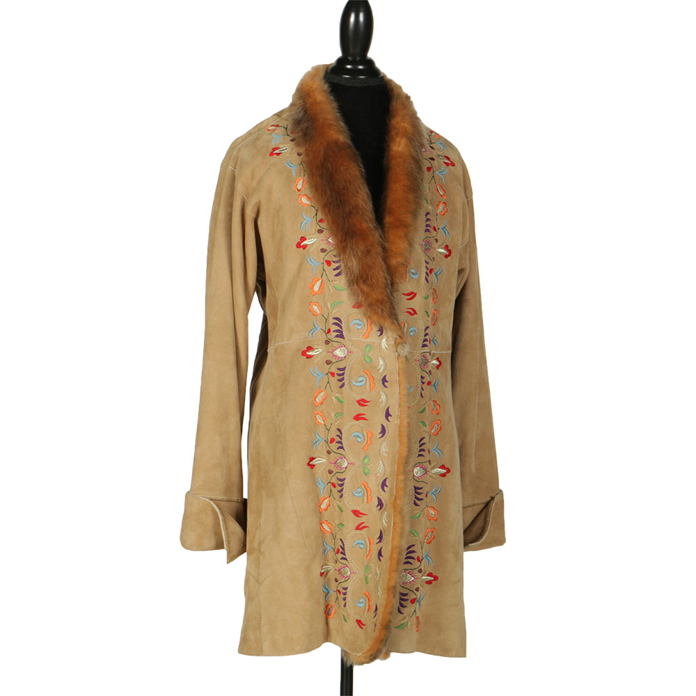 Vintage Fendi Suede Coat Purchased from Bergdorf Goodman