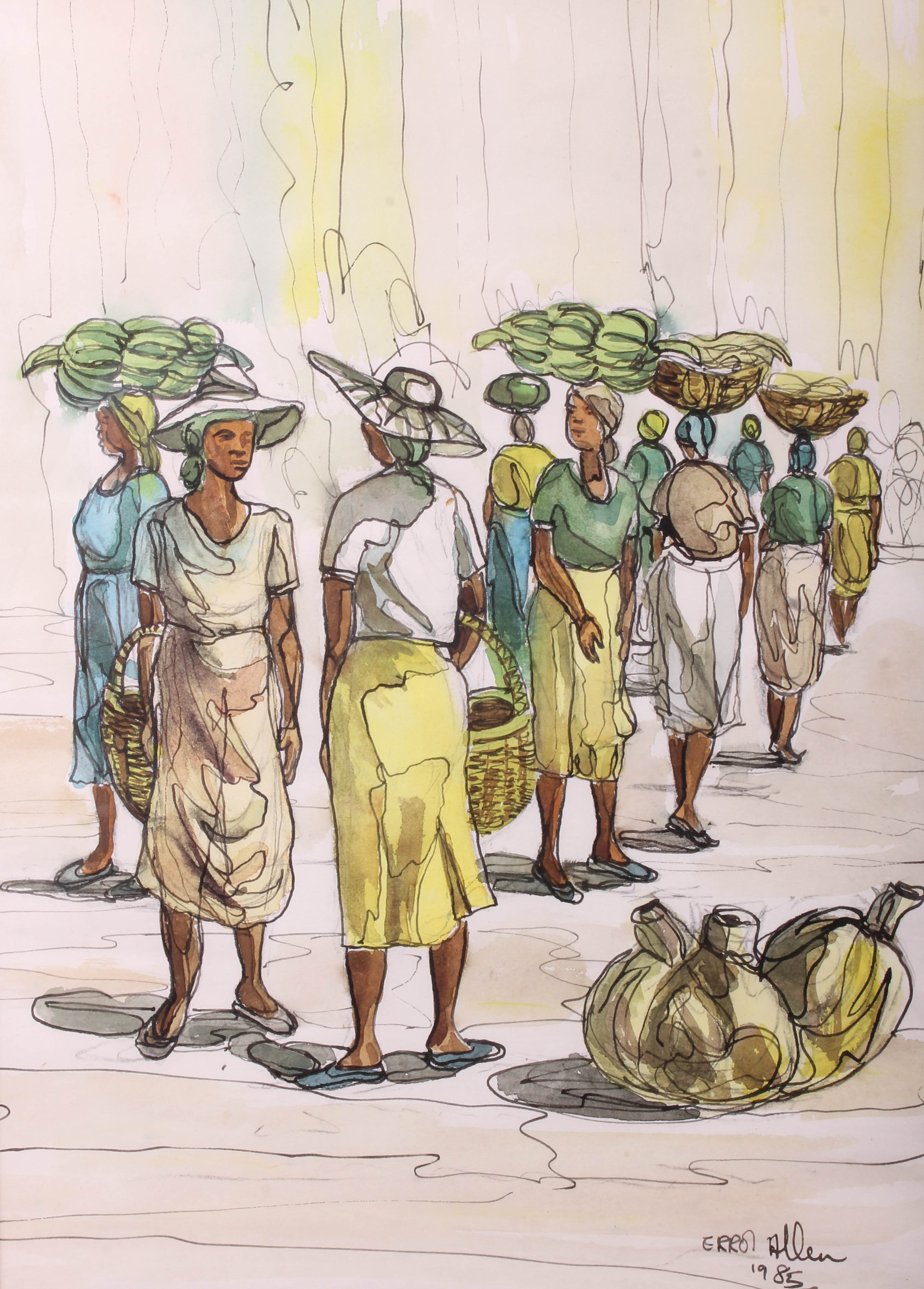 Errol Allen Original Watercolor Painting