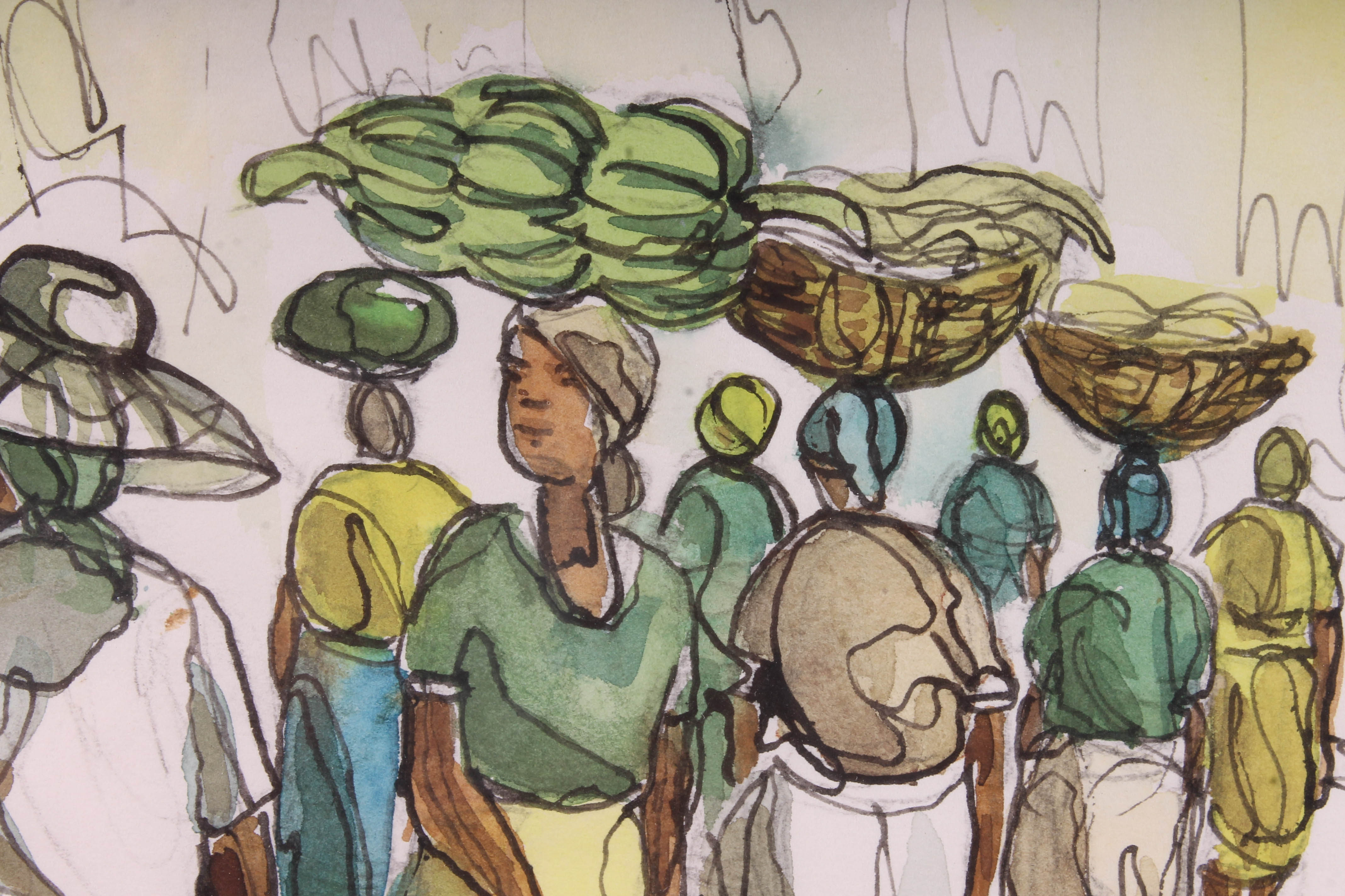 Errol Allen Original Watercolor Painting