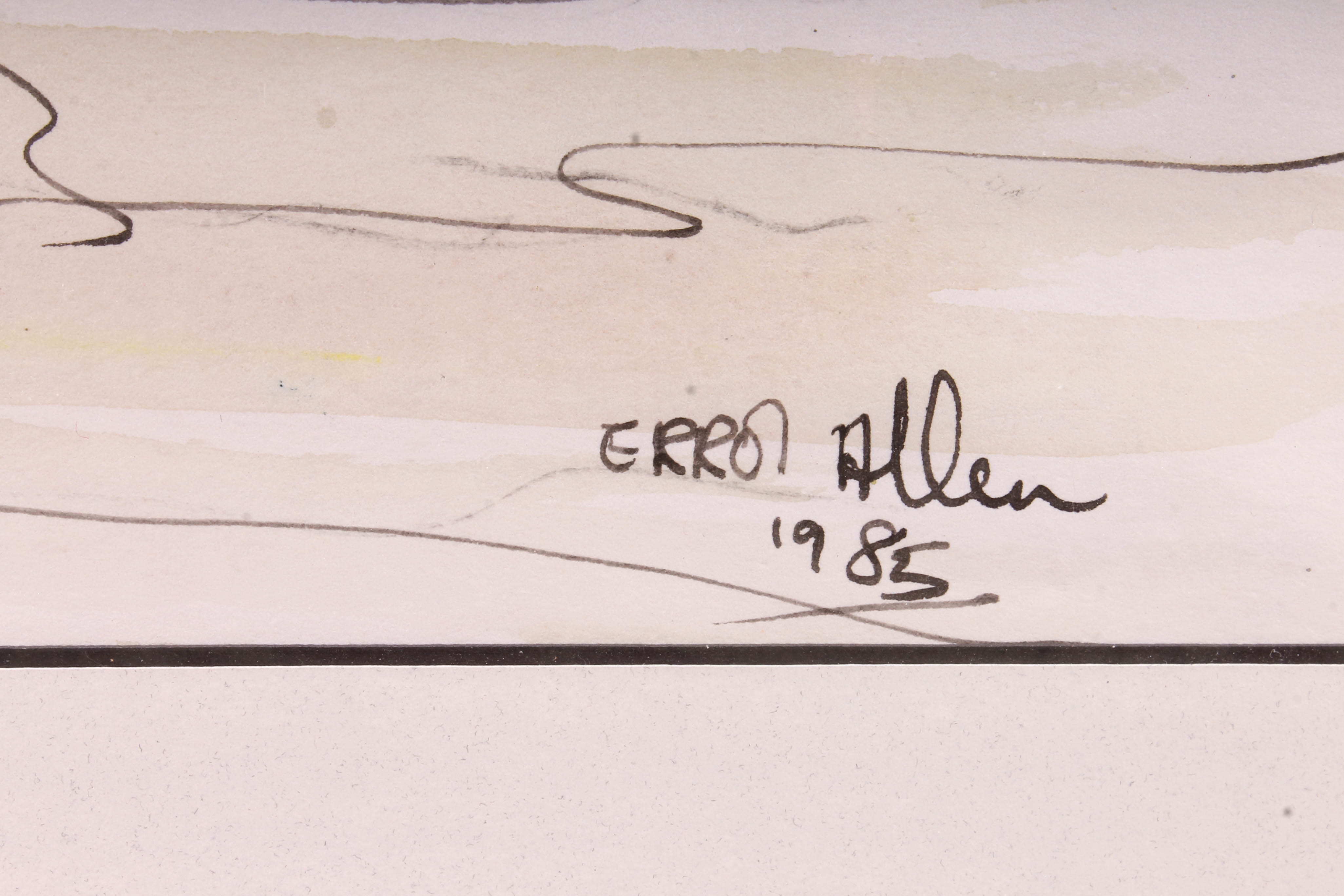 Errol Allen Original Watercolor Painting