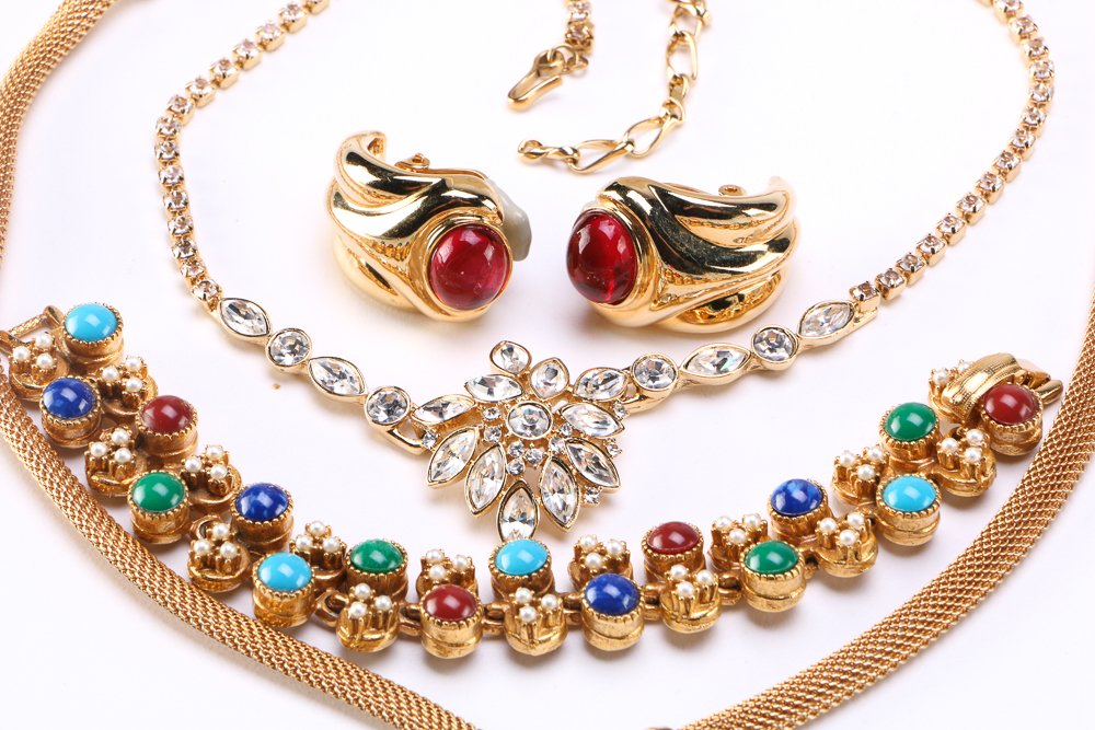 Collection of Signed Costume Jewelry