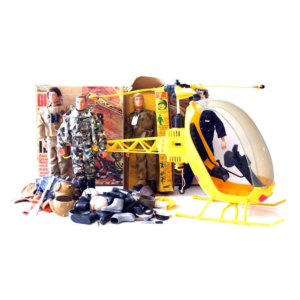 Vintage GI Joe Action Figures with Accessories