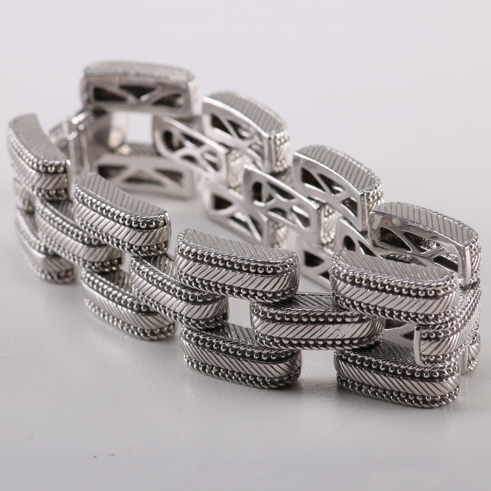 Judith Ripka Sterling Rings and Bracelet