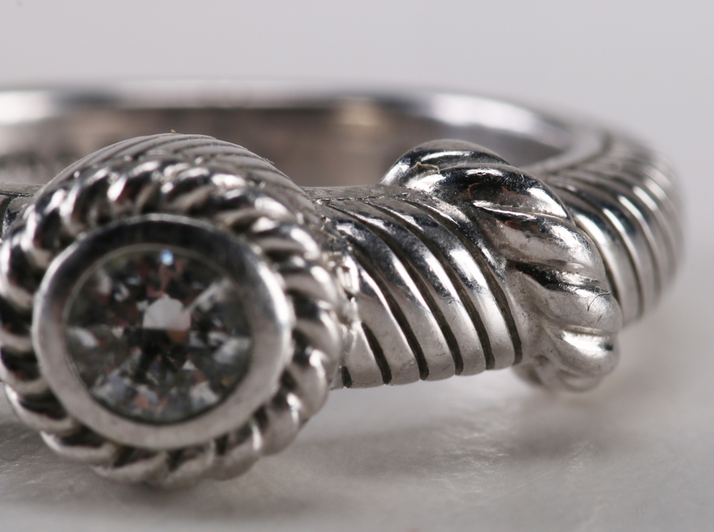 Judith Ripka Sterling Rings and Bracelet