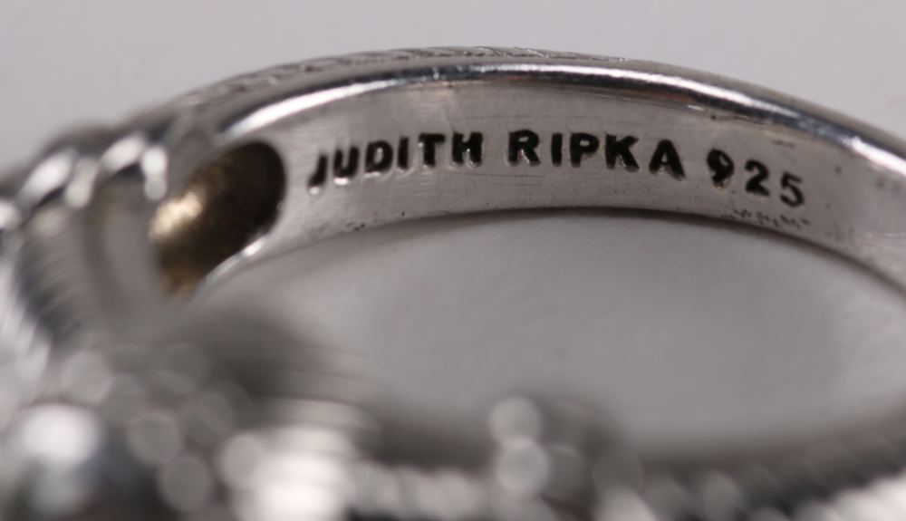 Judith Ripka Sterling Rings and Bracelet