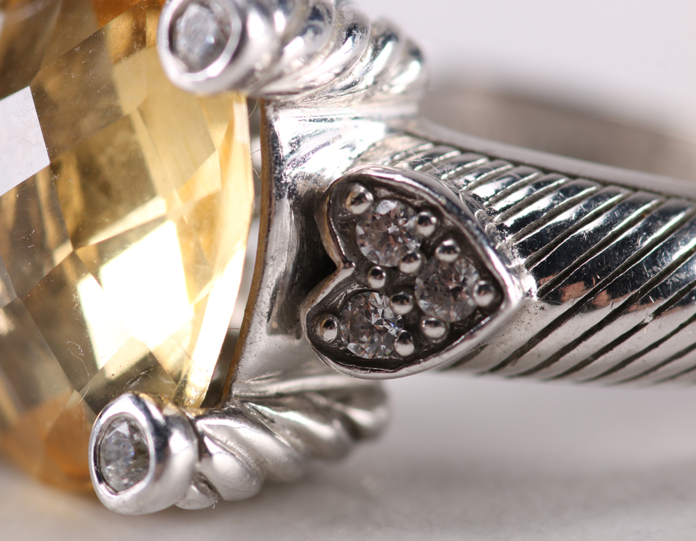 Judith Ripka Sterling Rings and Bracelet