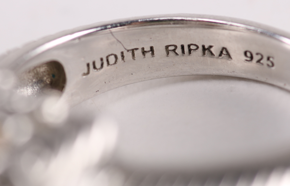 Judith Ripka Sterling Rings and Bracelet