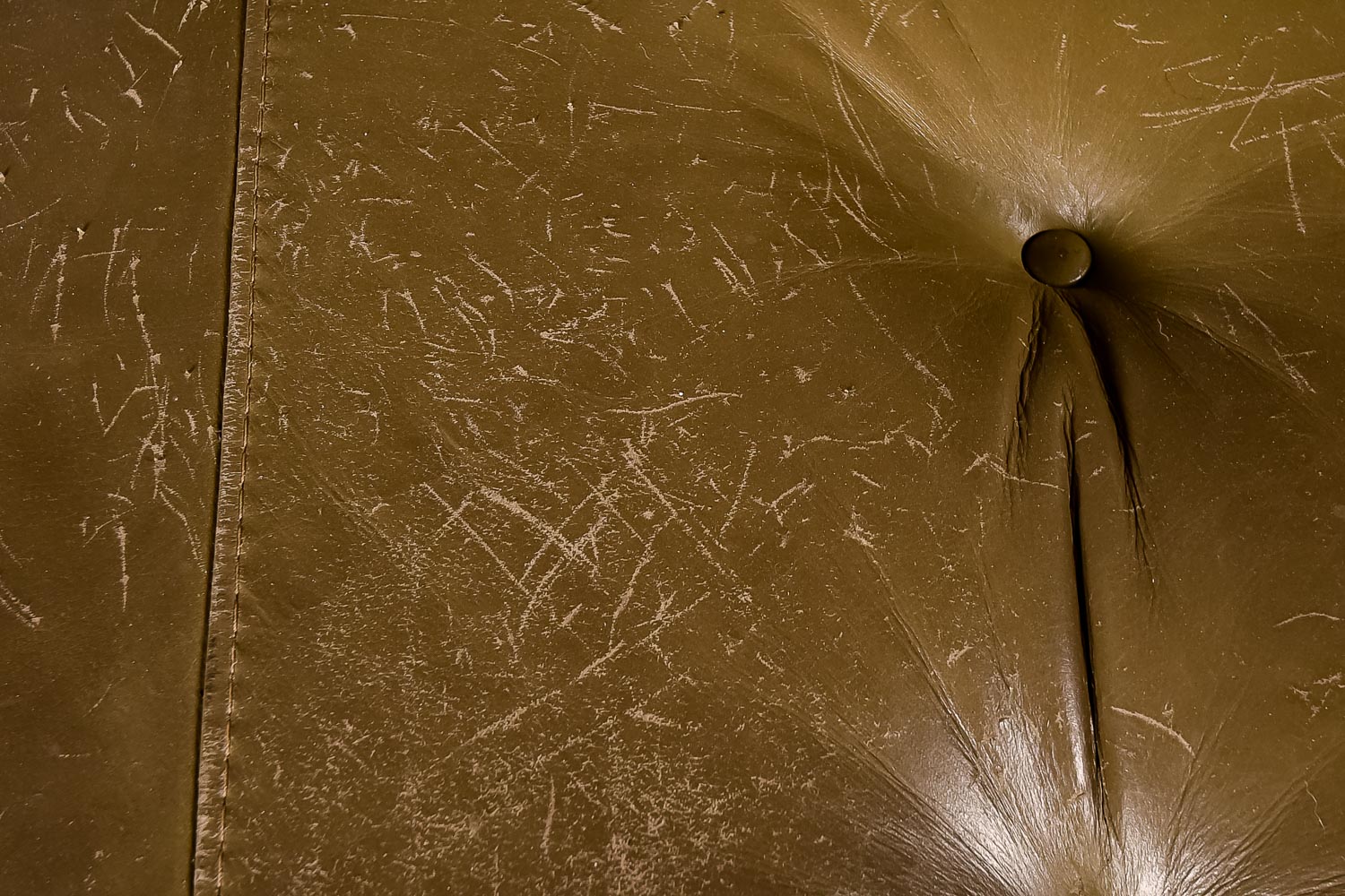 Mid-Century Modern Leather Couch