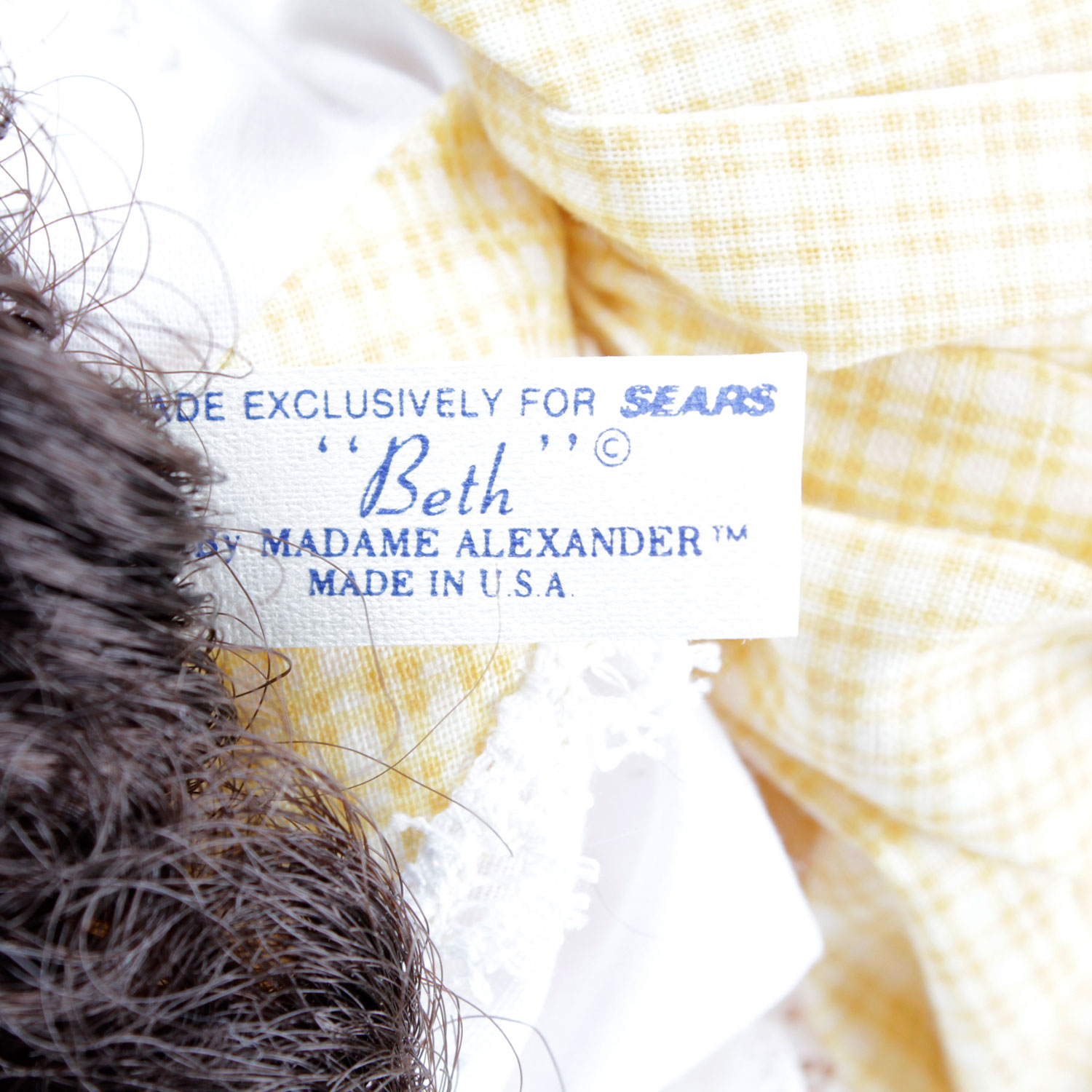 Vintage Madame Alexander Doll "Beth #1212" From The Little Women Collection