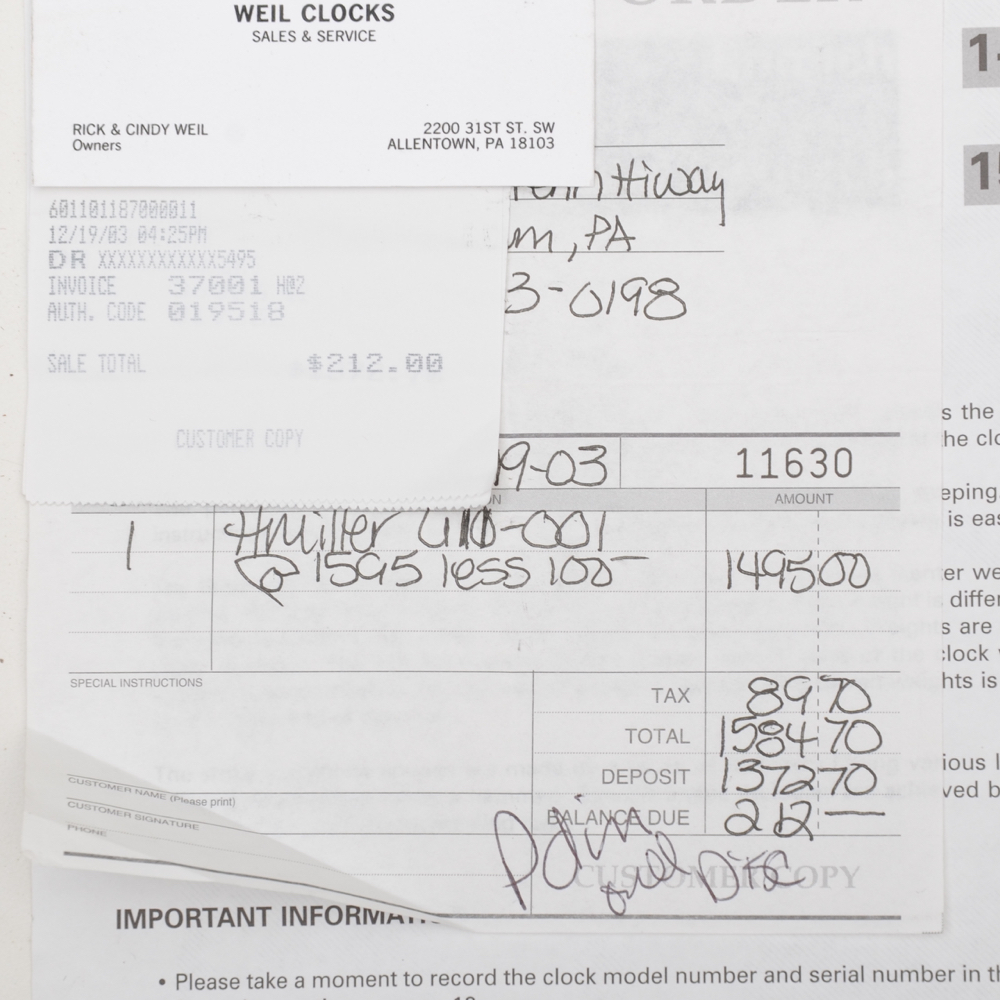 Howard Miller Grandfather Clock