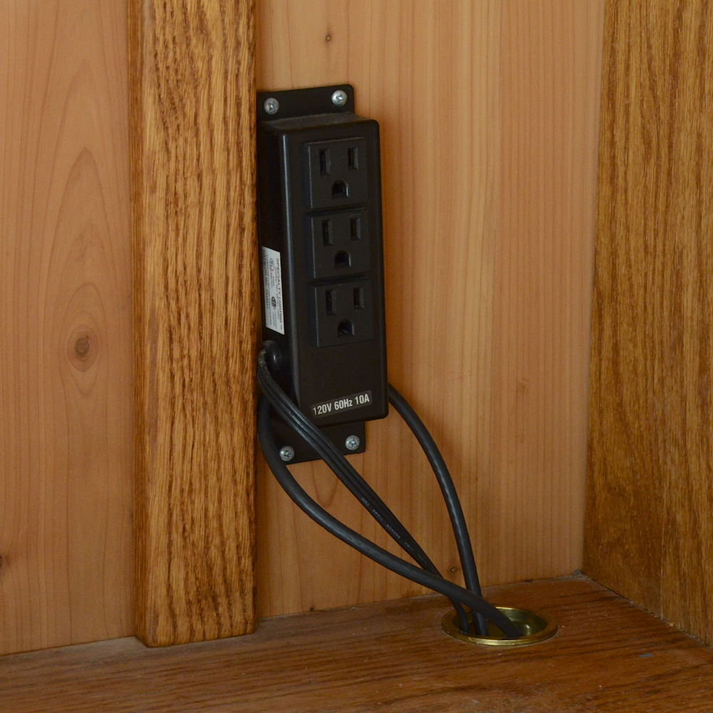 Oakwood Interiors Solid Oak Chest-on-Chest Armoire