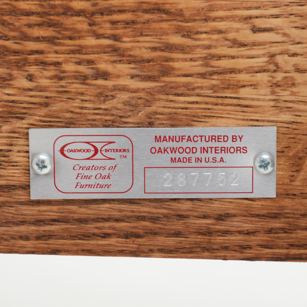 Oakwood Interiors Solid Oak Chest-on-Chest Armoire