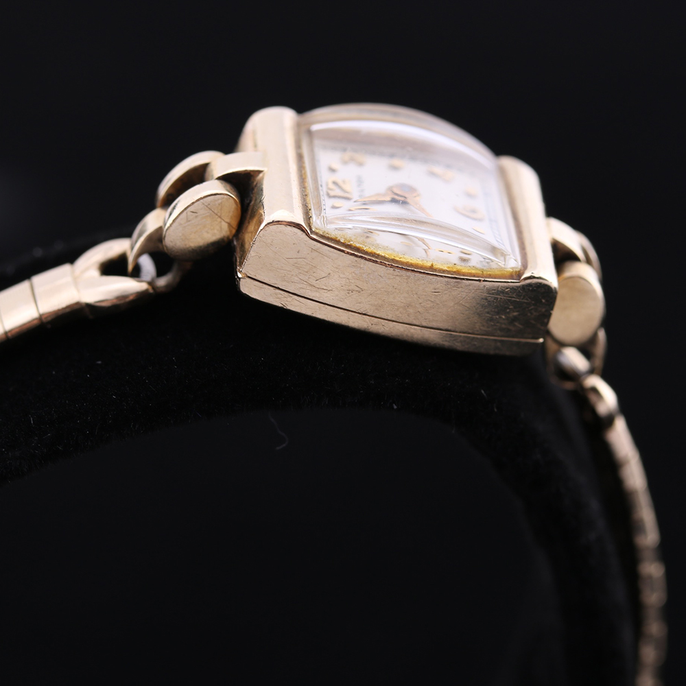 Vintage Hamilton Women's Watch with 14K Yellow Gold Case