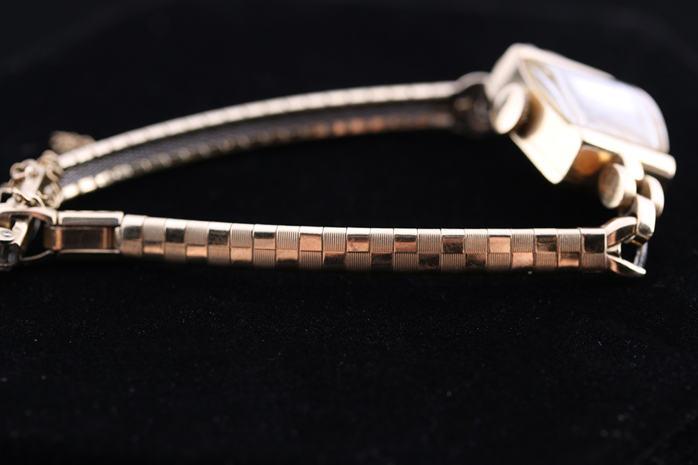 Vintage Hamilton Women's Watch with 14K Yellow Gold Case