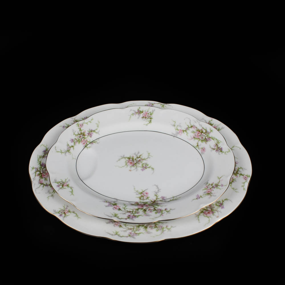 Theodore Haviland New York "Rosalinde" China Oval Serving Platters