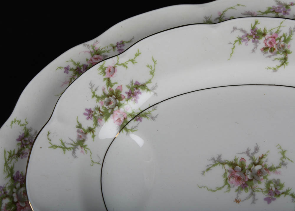 Theodore Haviland New York "Rosalinde" China Oval Serving Platters