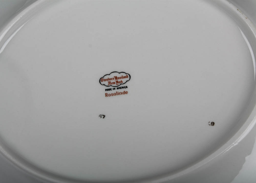 Theodore Haviland New York "Rosalinde" China Oval Serving Platters