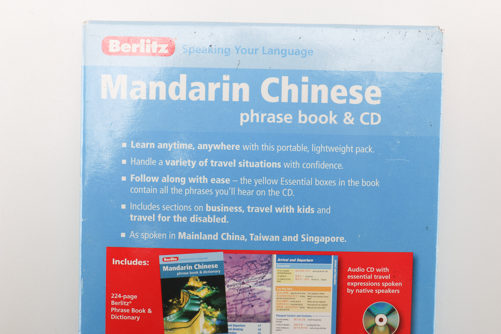 Berlitz Mandarin Chinese Phrase Book and CD