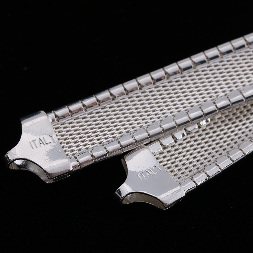 Two Sterling Silver Omega Link Bracelets