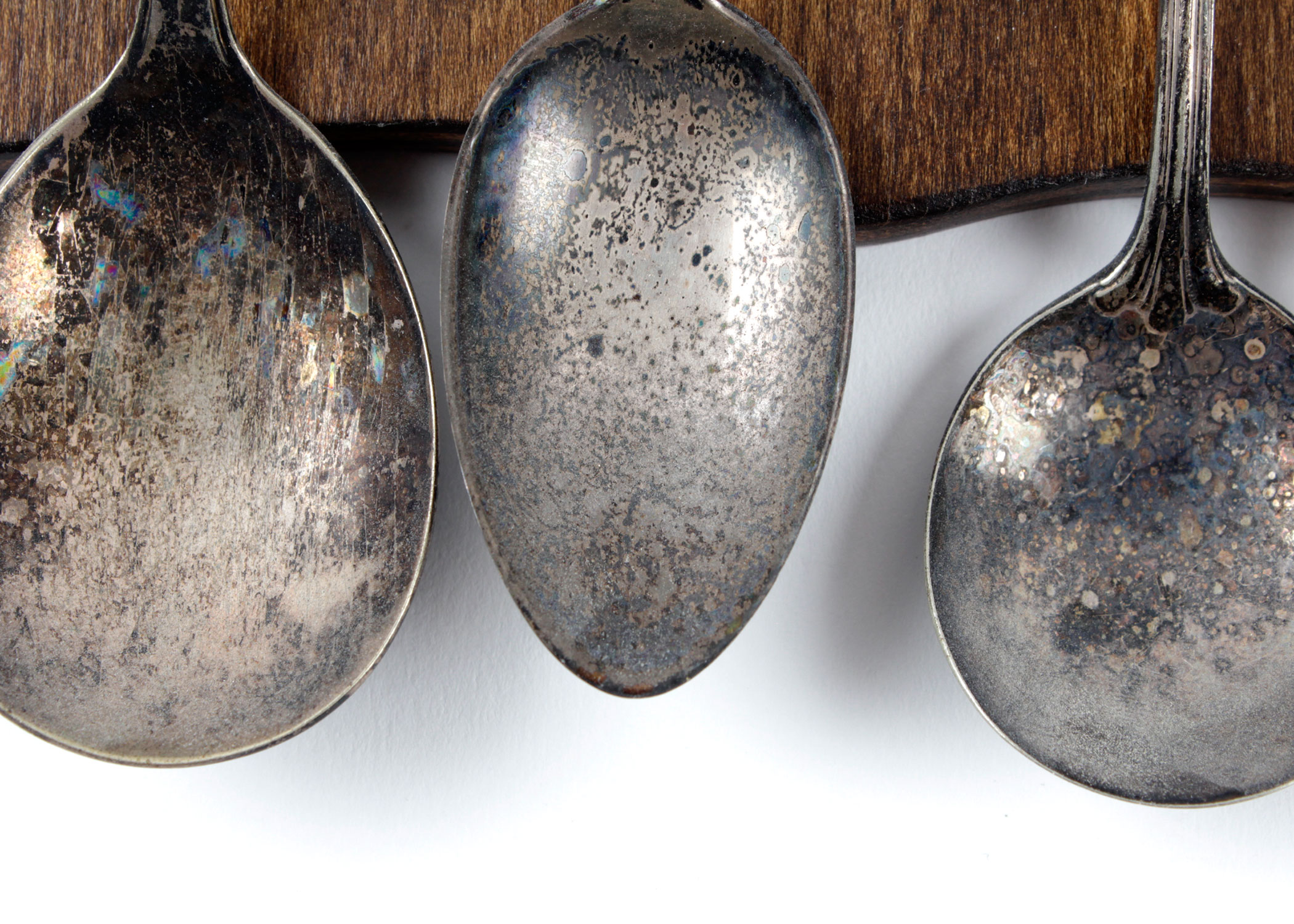 Two Vintage Wooden Spoon Racks