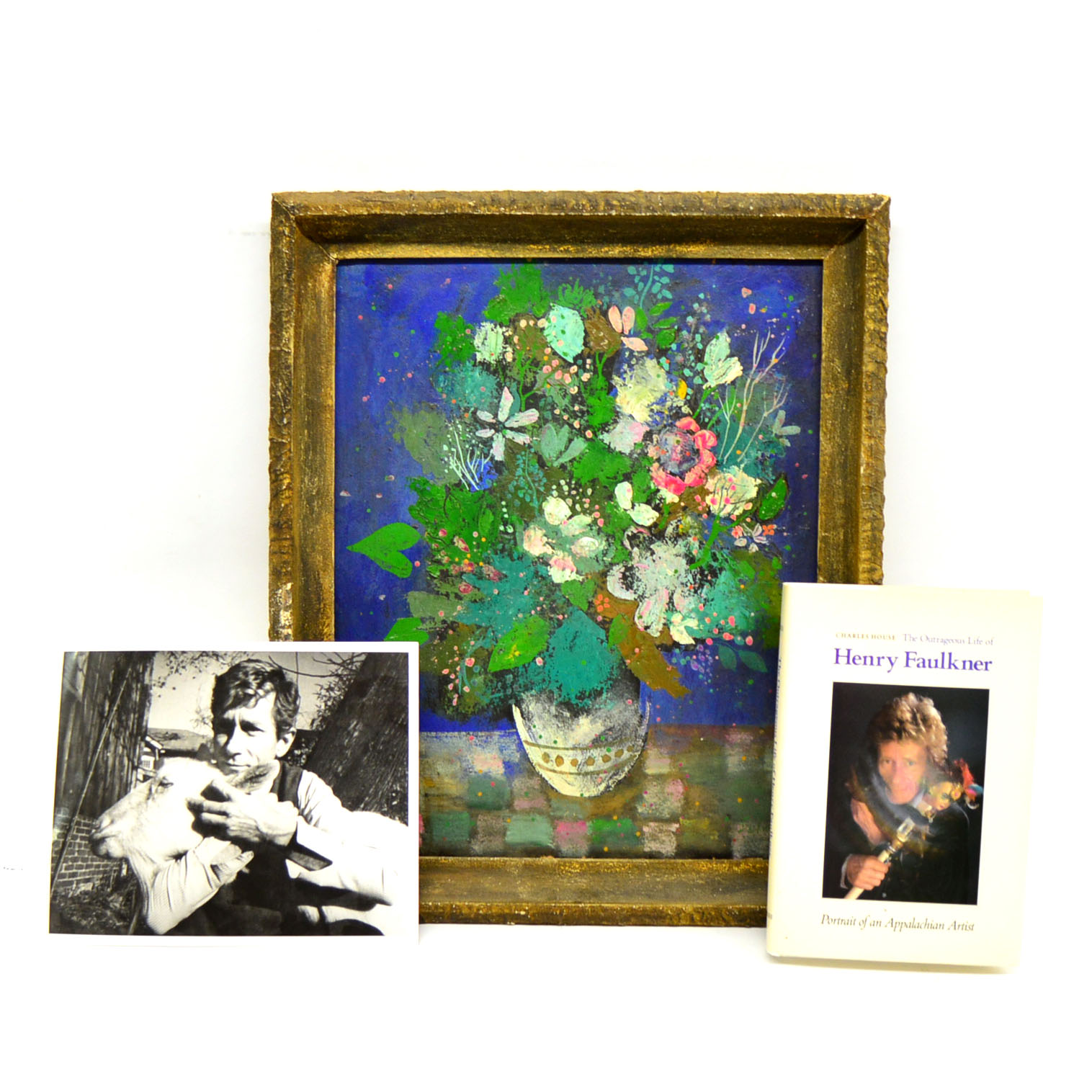 Henry Lawrence Faulkner Original Oil On Board Depicting A Still Life