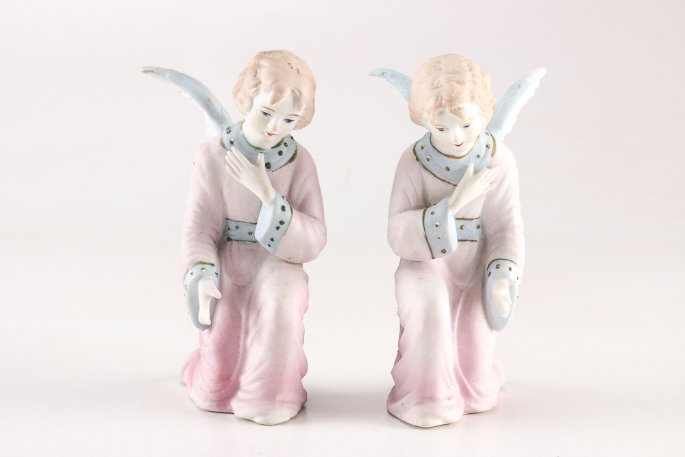 Collection of Ceramic Angel Figurines