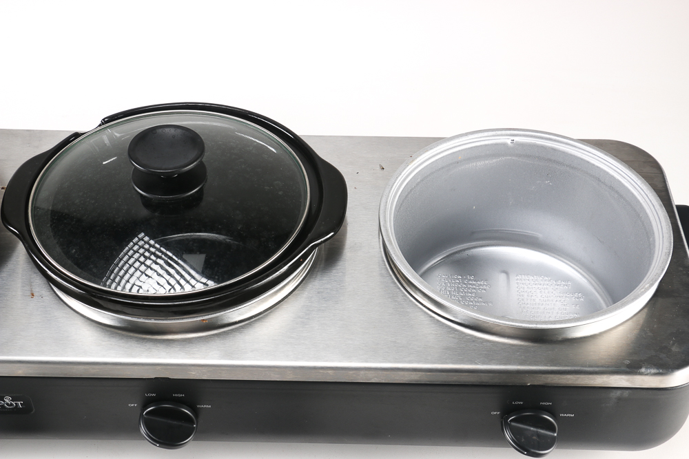 Crock Pot Three Chamber Slow Cooker