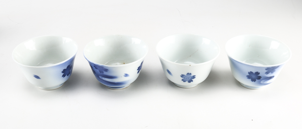 Blue and White Tea Set
