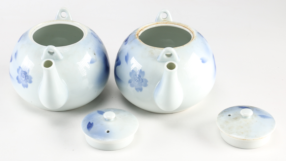Blue and White Tea Set