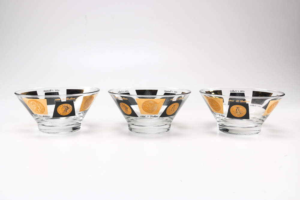 Black and Gold Barware