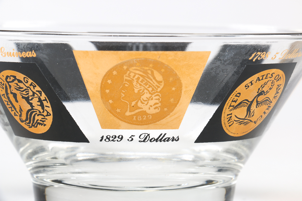 Black and Gold Barware