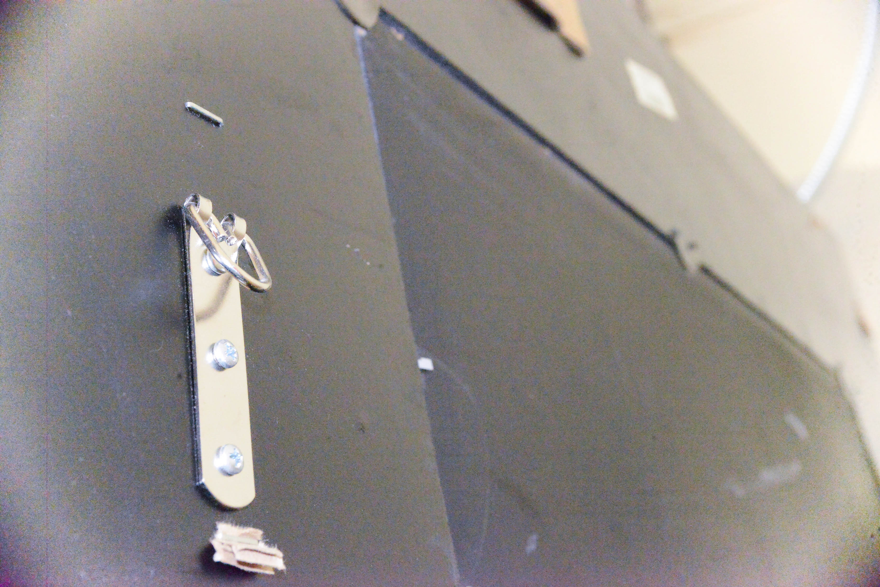 Leather Wrapped Beveled Mirror